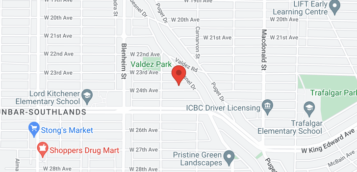 map of 3105 W 24TH AVENUE